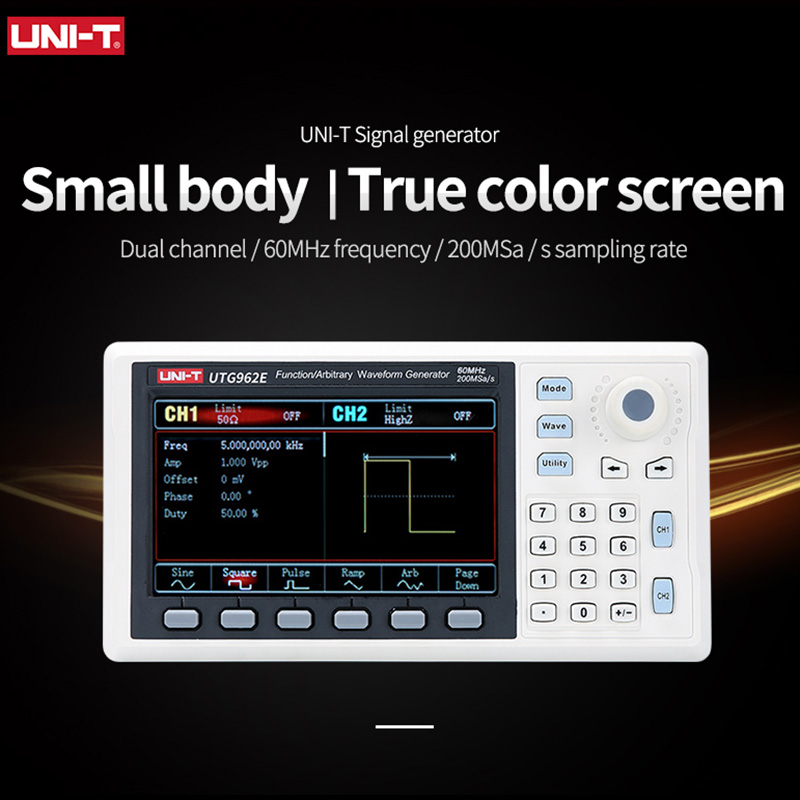 UNI-T UTG932E UTG962E Function - Dual Channel Arbitrary Waveform Function Generator 60Mhz review and price